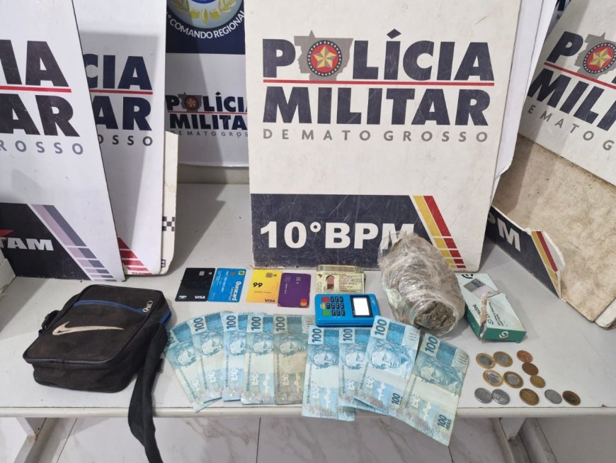 Foragido da Justiça é preso pela Polícia Militar por tráfico de drogas em Cuiabá